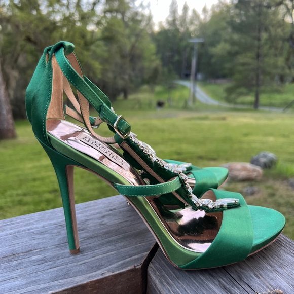 Badgley Mischka Basile Crystal Embellished Sandals - Picture 6 of 7